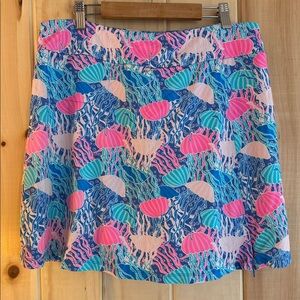 Lulu-B Vibrant Jellyfish Skort - Pink and Blue